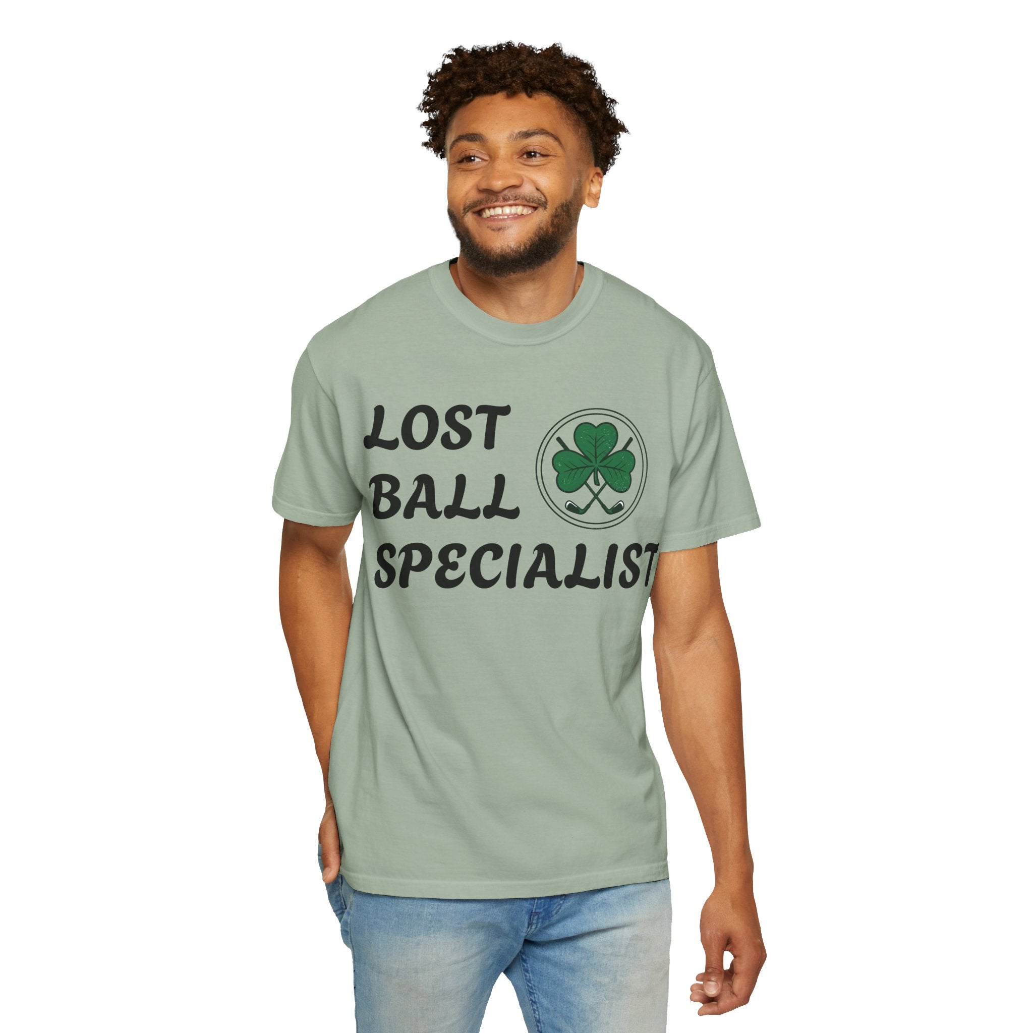 Lost Ball Specialist T-Shirt — Golf Shamrock Funny Golfing Shirt