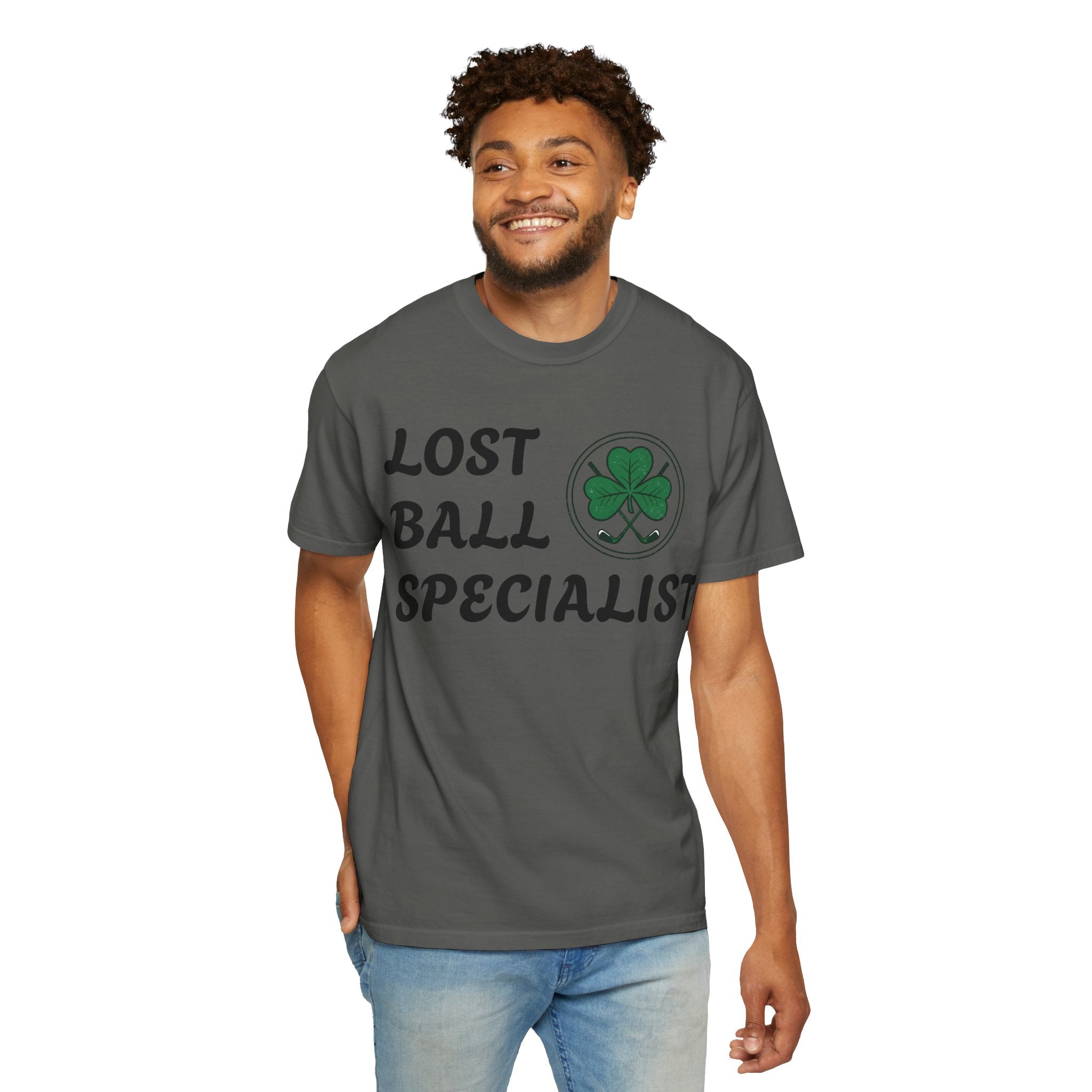 Lost Ball Specialist T-Shirt — Golf Shamrock Funny Golfing Shirt